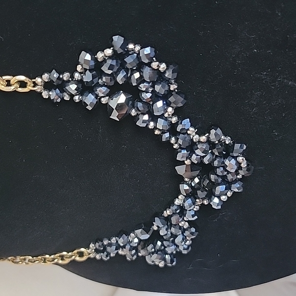 Midnight Oilslick Metallic Bauble Necklace - Picture 5 of 8